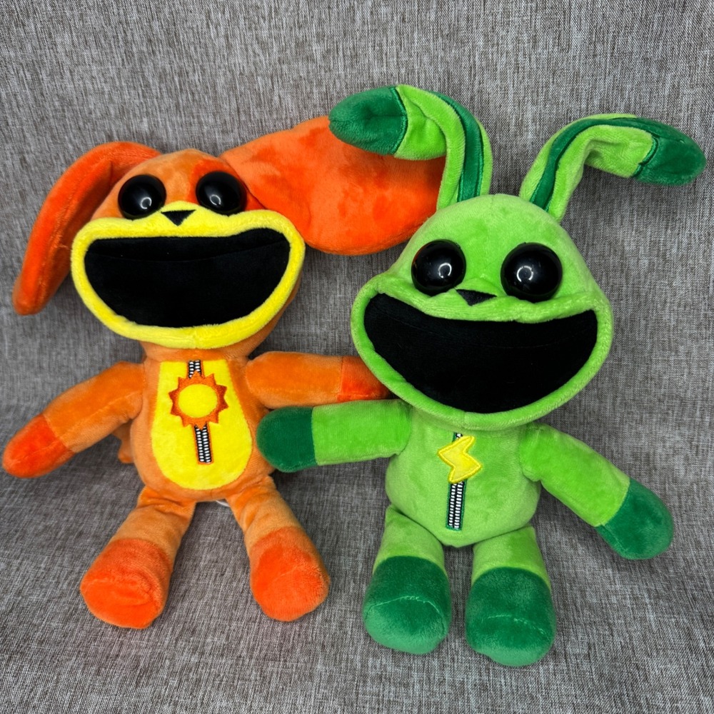 Poppy Playtime Smiling Critters DogDay & Hoppy Hopscotch 12" Plush Set